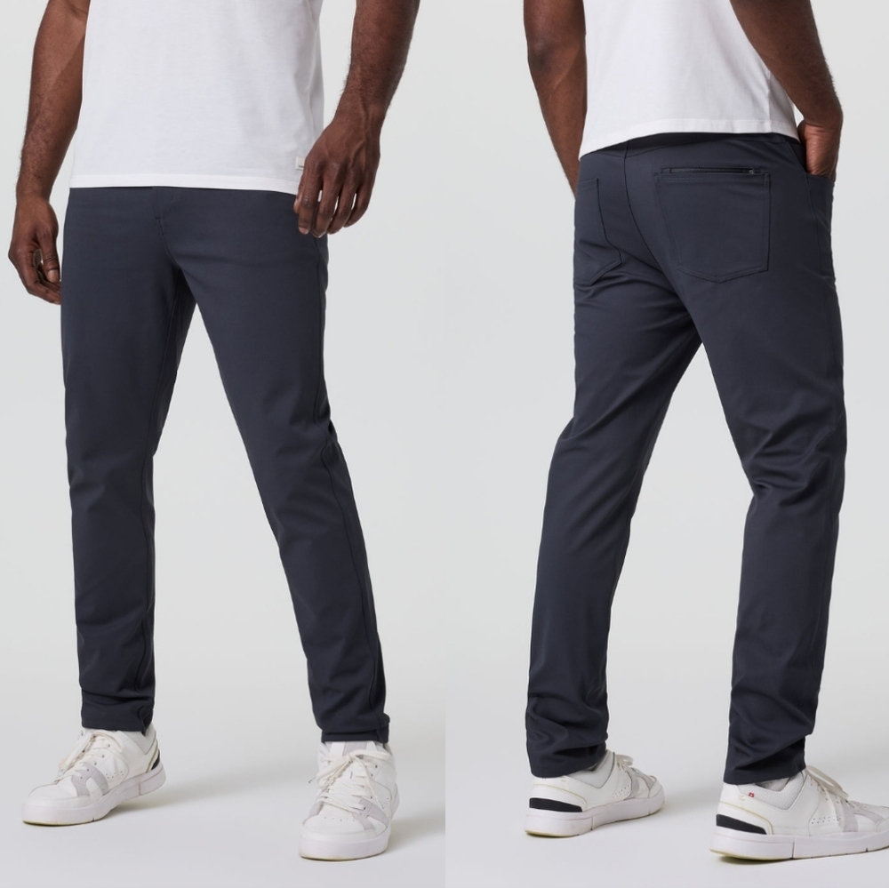 Vuori Men's MetaTwill Athletic Slim Pant in Navy